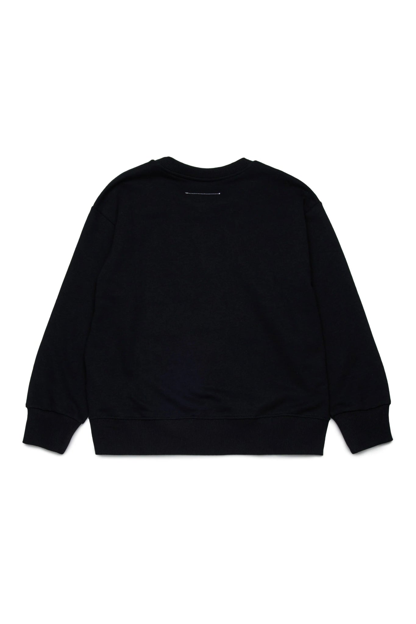 FELPA NERA CON LOGO NUMERICO BIANCO MAISON MARGIELA - Angel Luxury