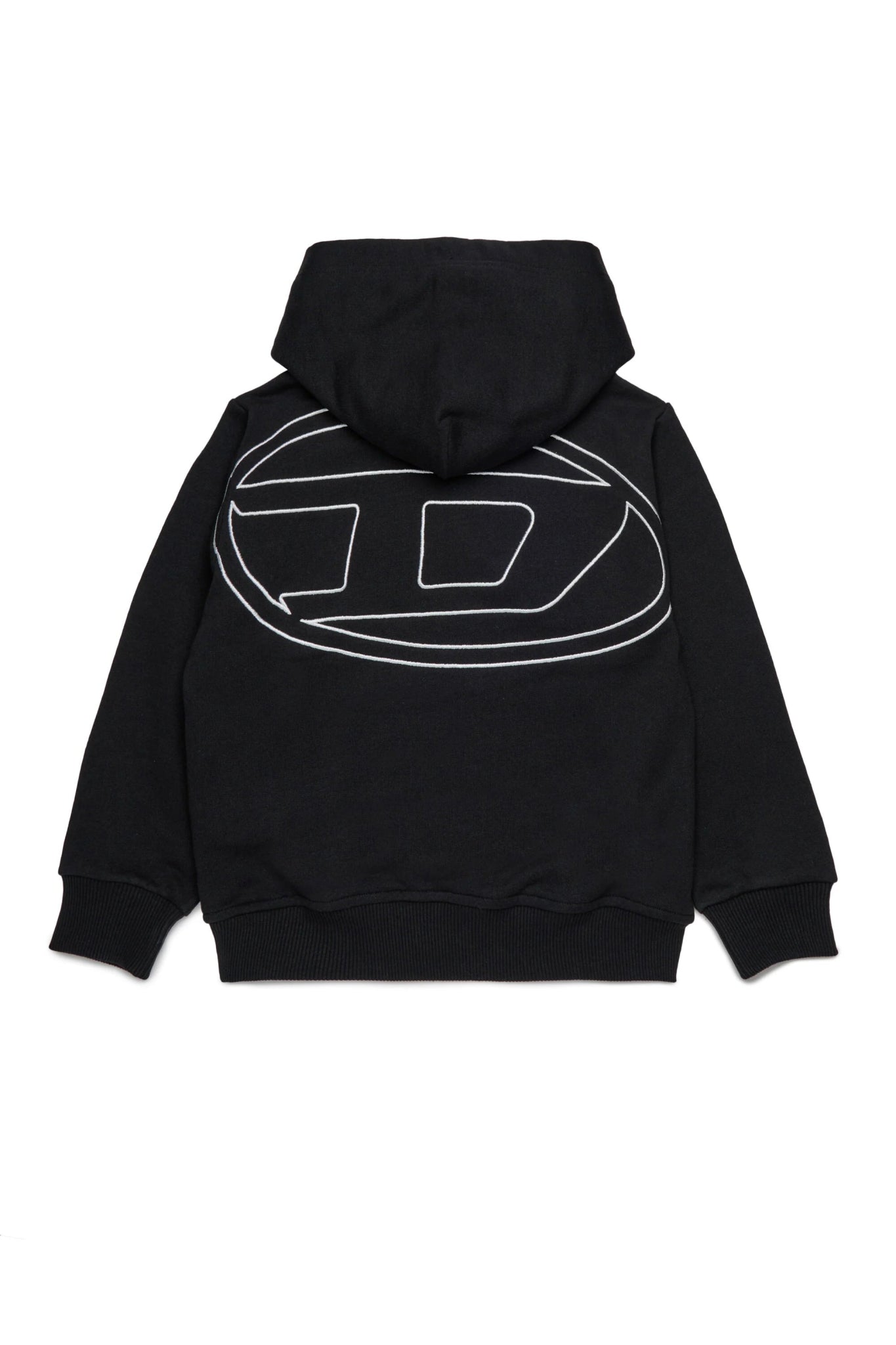 FELPA NERA CON LOGO OVAL D DIESEL - Angel Luxury