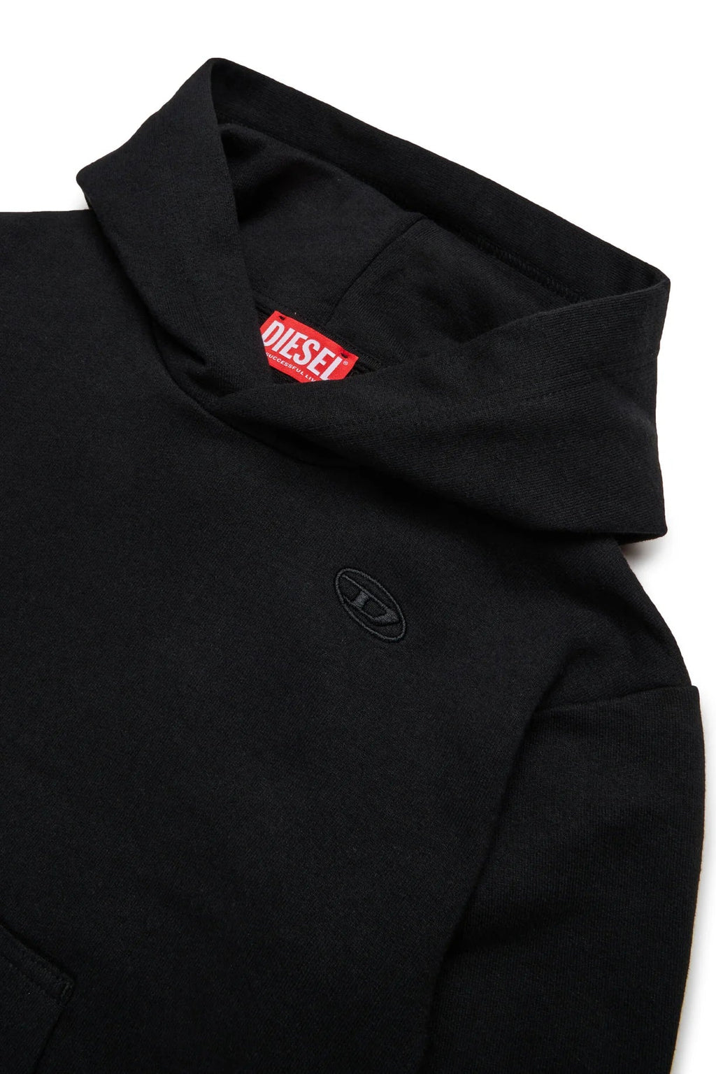 FELPA NERA CON LOGO OVAL D DIESEL - Angel Luxury