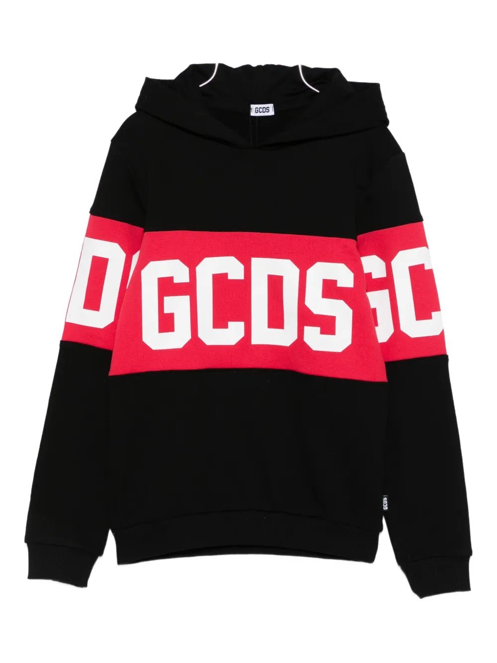 FELPA NERA CON LOGO ROSSO GCDS - Angel Luxury
