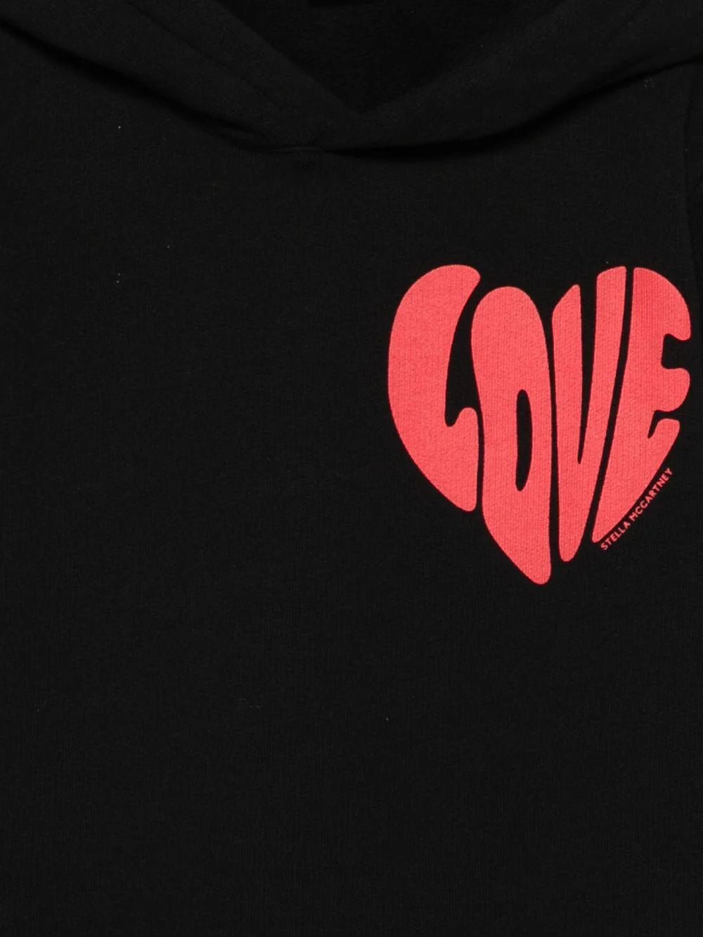 FELPA NERA CON STAMPA A FORMA DI CUORE STELLA MCCARTNEY - Angel Luxury