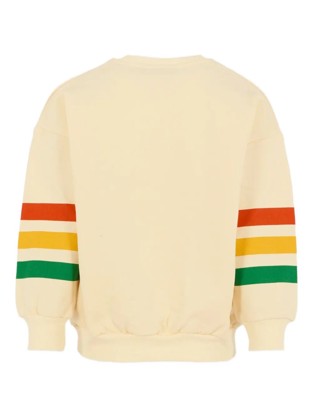 FELPA PANNA A RIGHE MULTICOLORE CON ORSO MINI RODINI - Angel Luxury
