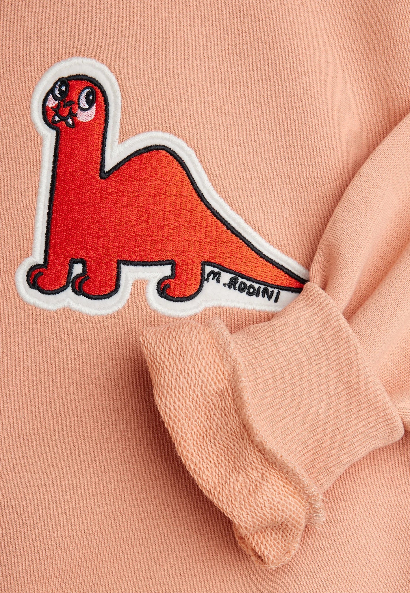 FELPA ROSA CON DINOSAURO ROSSO DI MINI RODINI - Angel Luxury