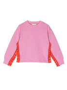 FELPA ROSA CON FASCE LATERALI STELLA MCCARTNEY - Angel Luxury