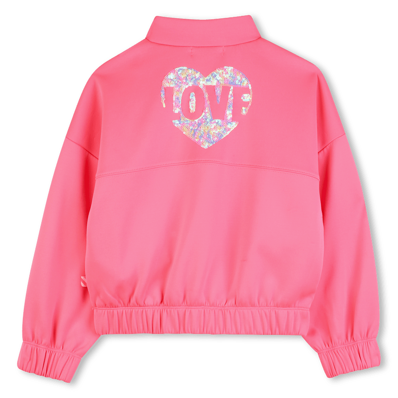 FELPA ROSA CON STAMPA SUL RETRO BILLIEBLUSH - Angel Luxury