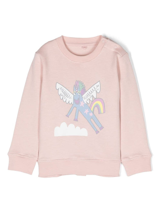 FELPA ROSA POLVERE UNICORNO STELLA MCCARTNEY - Angel Luxury