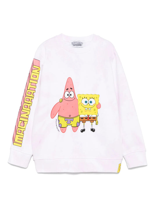 FELPA SFUMATA BIANCO - ROSA SPONGEBOB STELLA MCCARTNEY - Angel Luxury