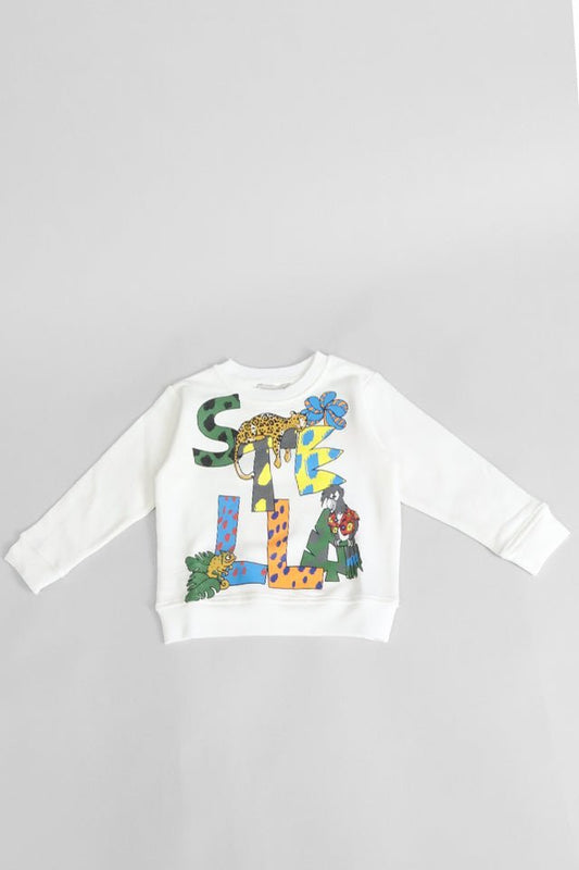 Felpa StellaMcCartney bianca con animali - Angel Luxury