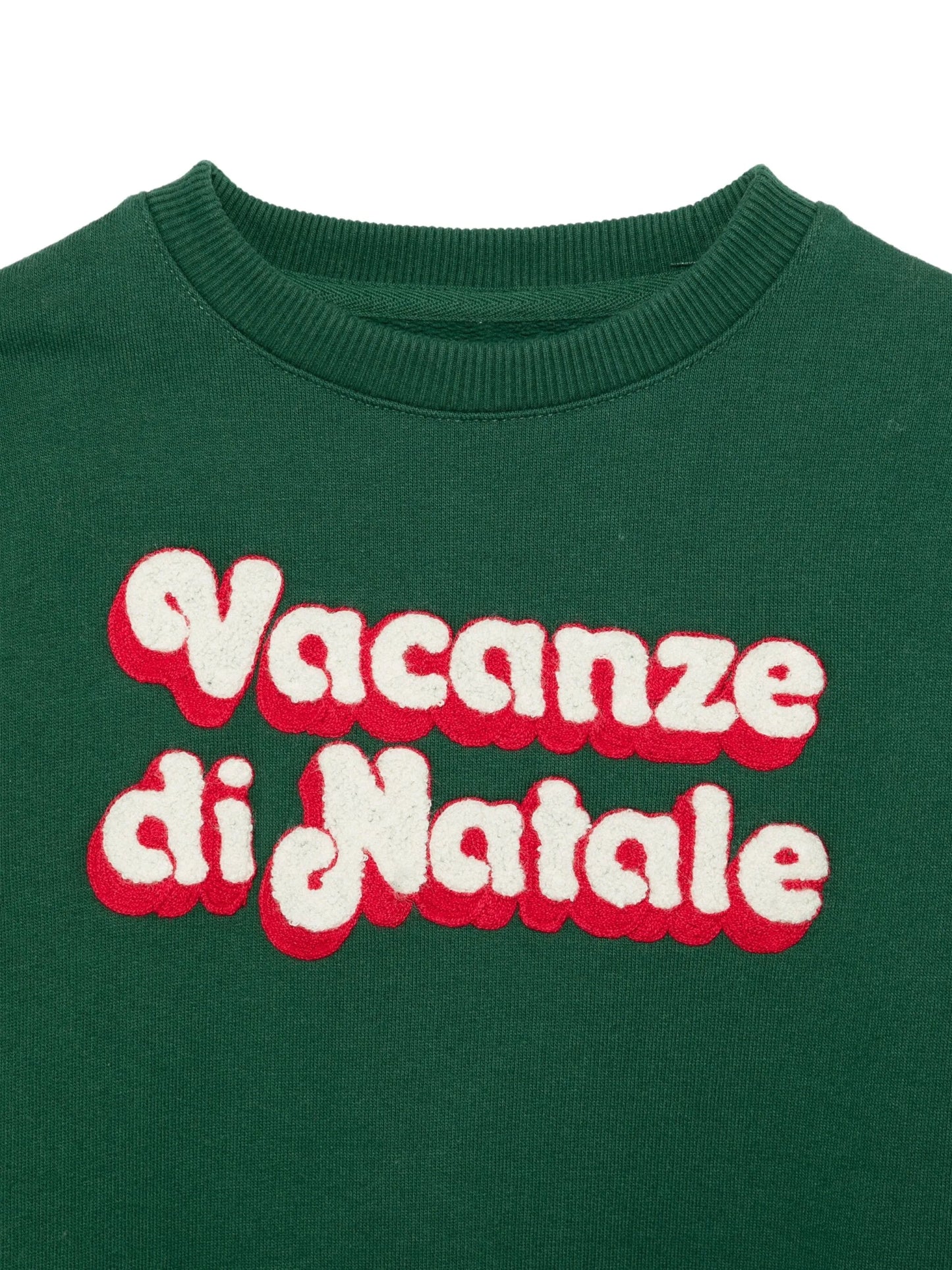 FELPA VERDE " VACANZE DI NATALE" MC2 SAINT BARTH - Angel Luxury