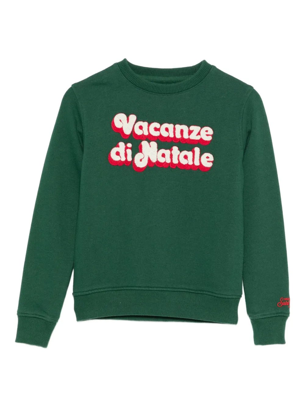 FELPA VERDE " VACANZE DI NATALE" MC2 SAINT BARTH - Angel Luxury