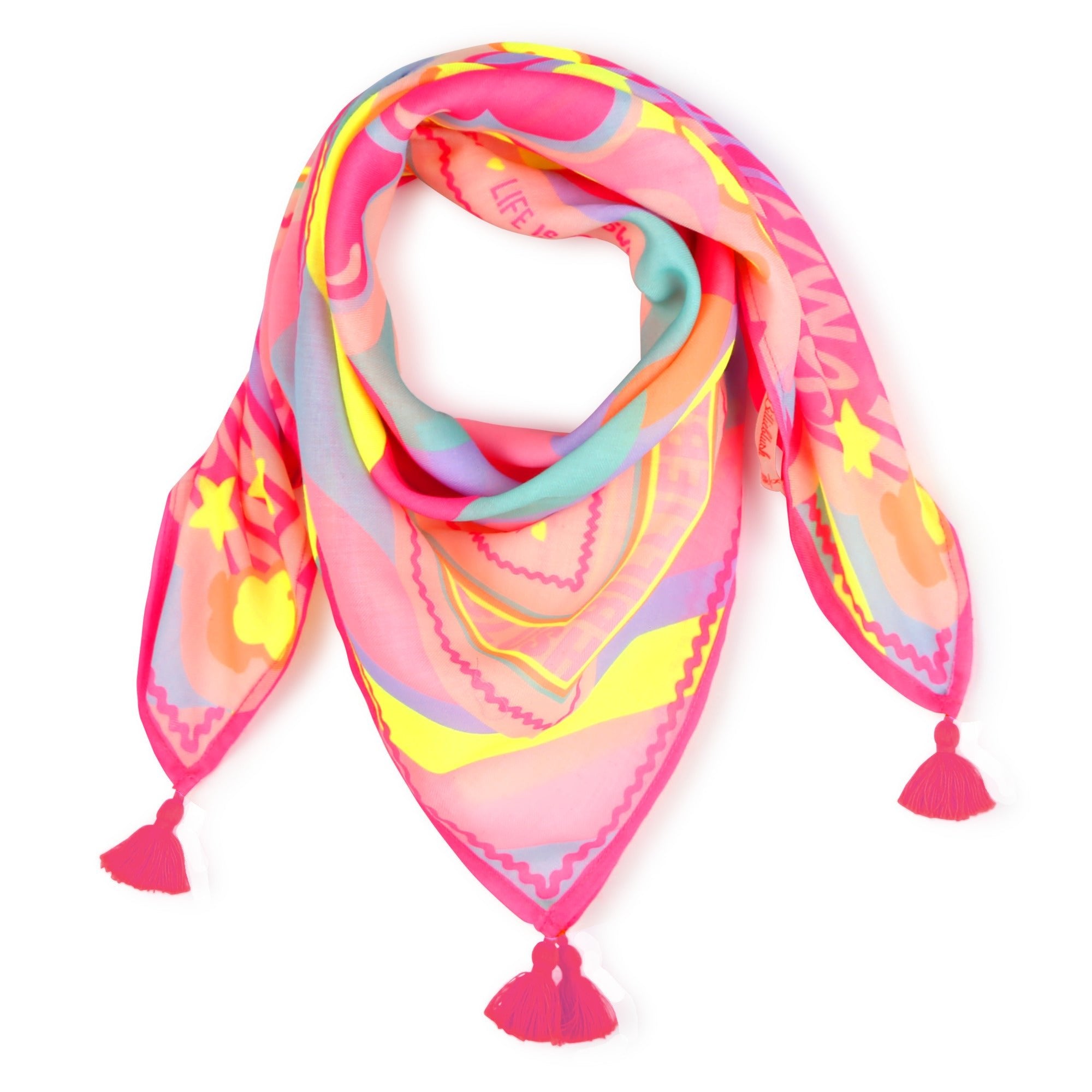 FOULARD QUADRATO MULTICOLOR BILLIEBLUSH - Angel Luxury