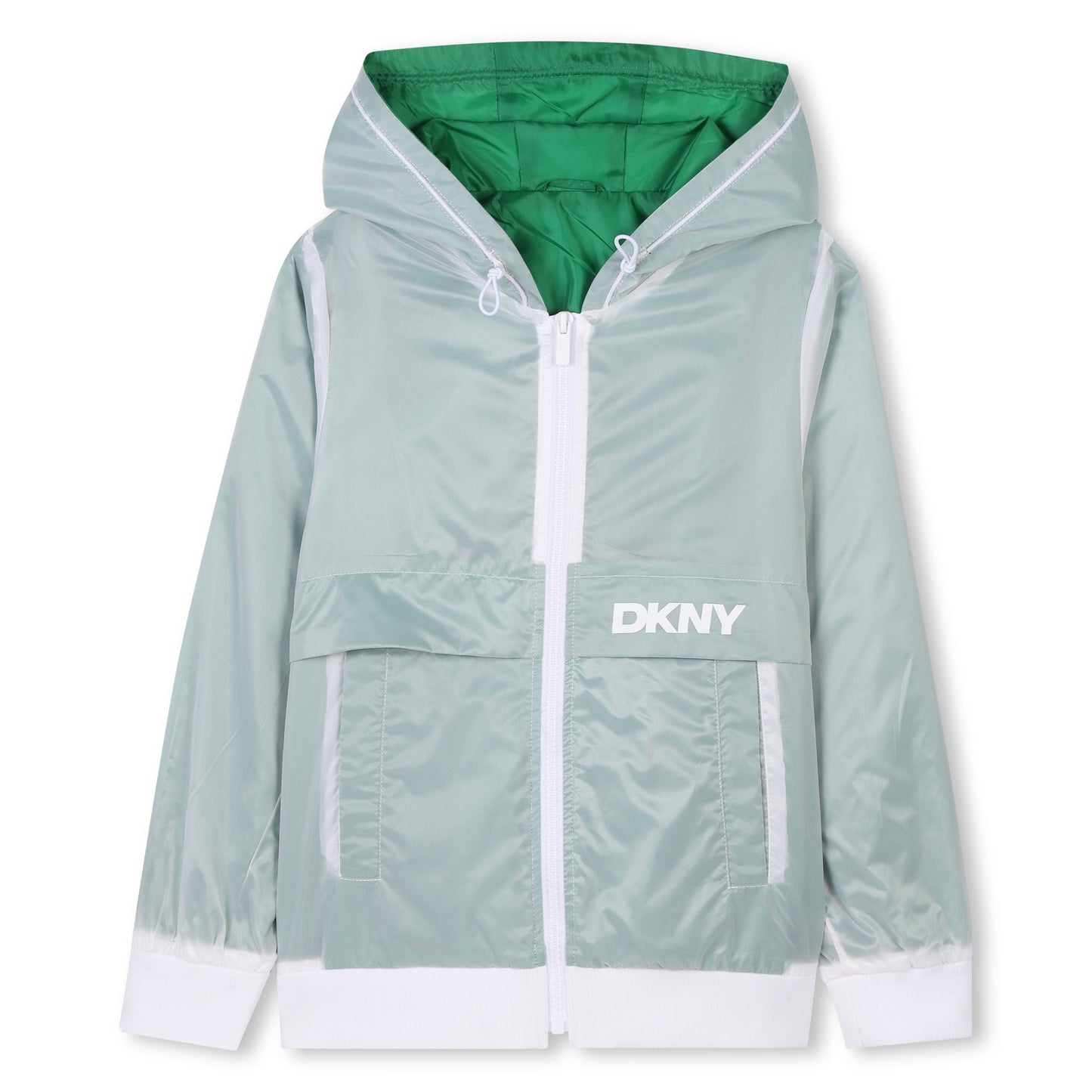 GIACCA A VENTO BIANCO/VERDE DKNY - Angel Luxury