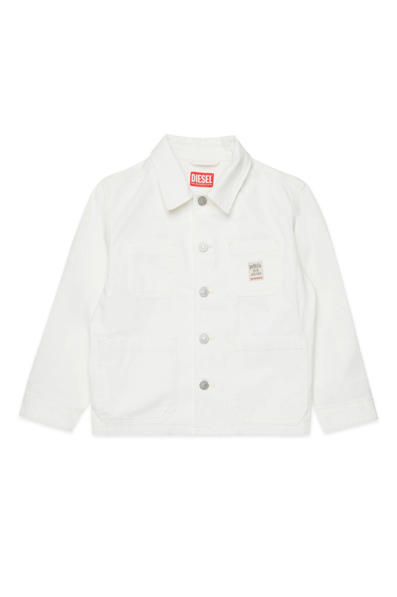 GIACCA BIANCA IN DENIM CON LOGO DIESEL - Angel Luxury