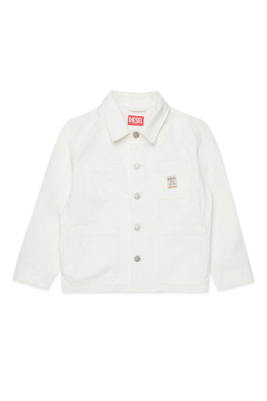 GIACCA BIANCA IN DENIM CON LOGO DIESEL - Angel Luxury