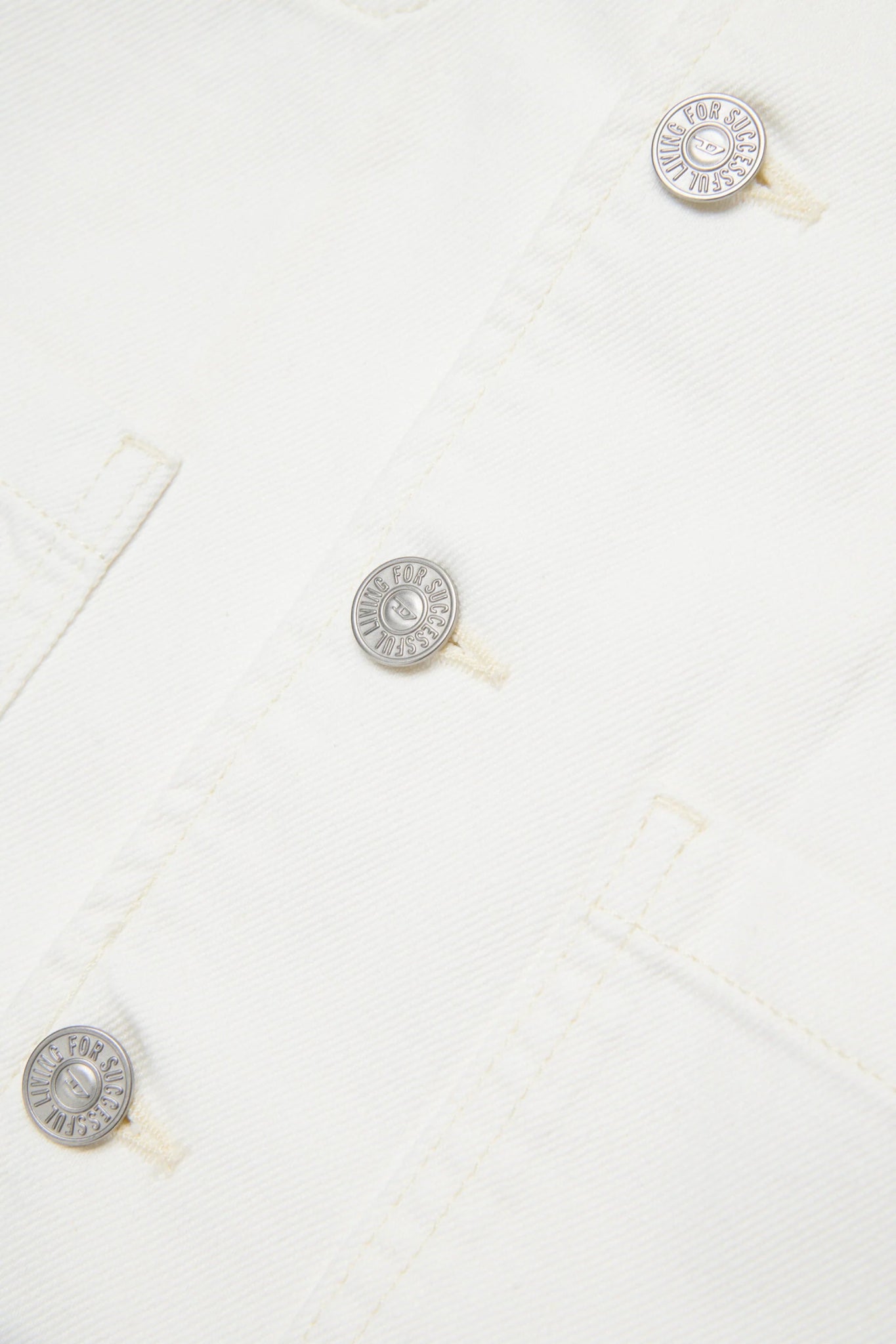 GIACCA BIANCA IN DENIM CON LOGO DIESEL - Angel Luxury