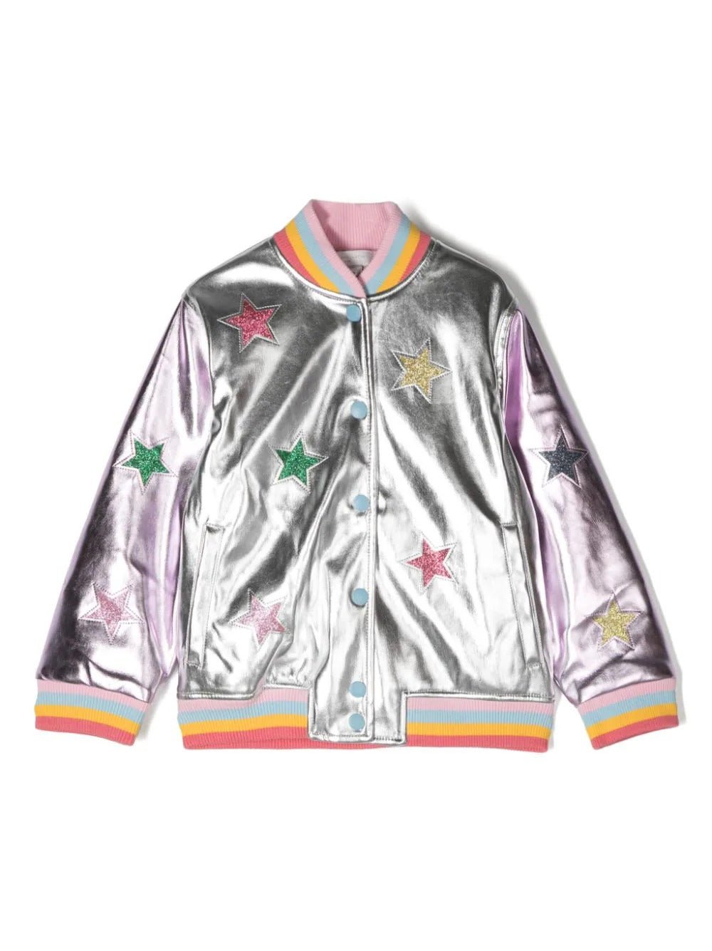 GIACCA BOMBER ARGENTATO STELLA MCCARTNEY - Angel Luxury