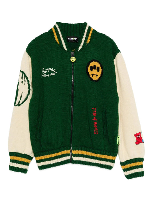 GIACCA BOMBER IN LANA BICOLORE BARROW - Angel Luxury