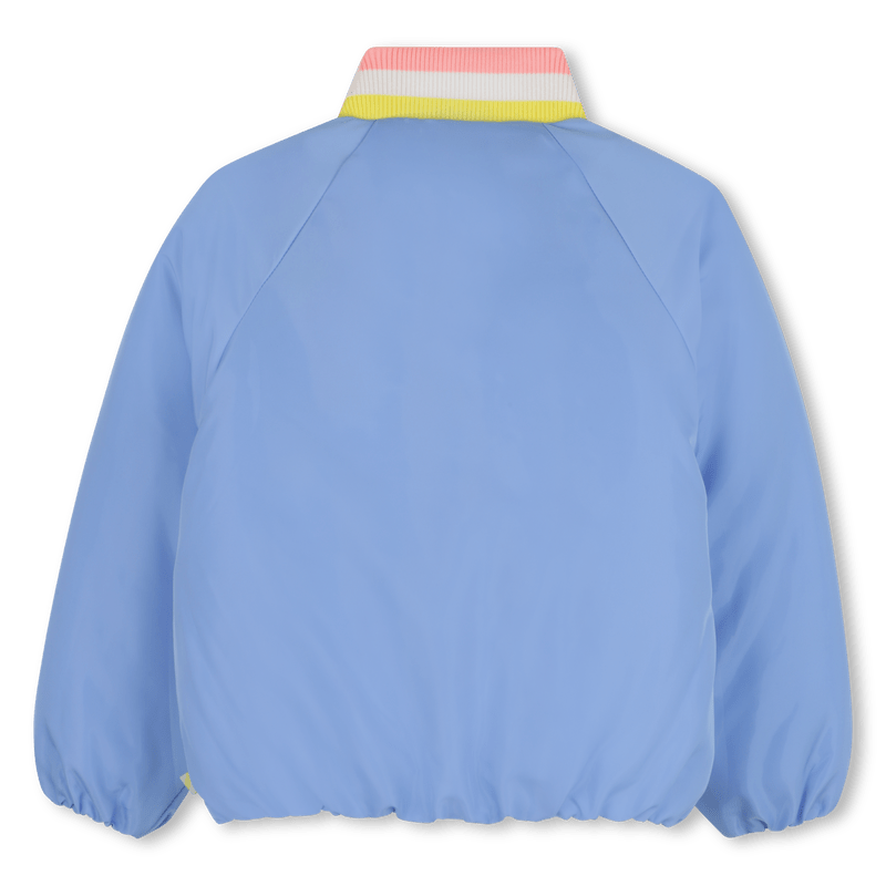 GIACCA CELESTE CON ZIP ROSA FLUO BILLIEBLUSH - Angel Luxury