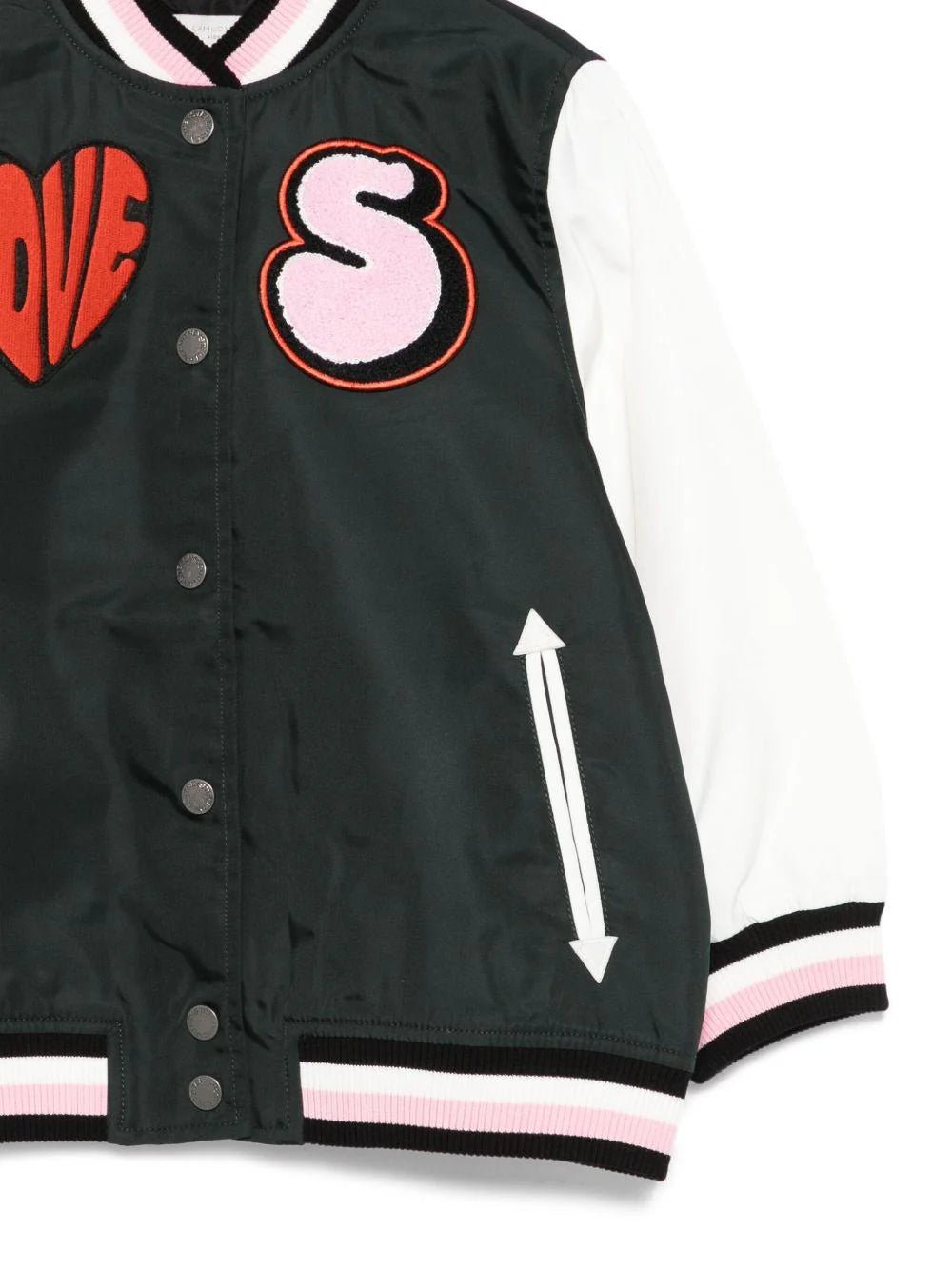GIACCA COLLEGE NERO CON FANTASIA STELLA MCCARTNEY - Angel Luxury