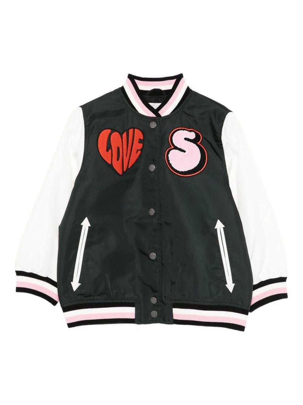 GIACCA COLLEGE NERO CON FANTASIA STELLA MCCARTNEY - Angel Luxury