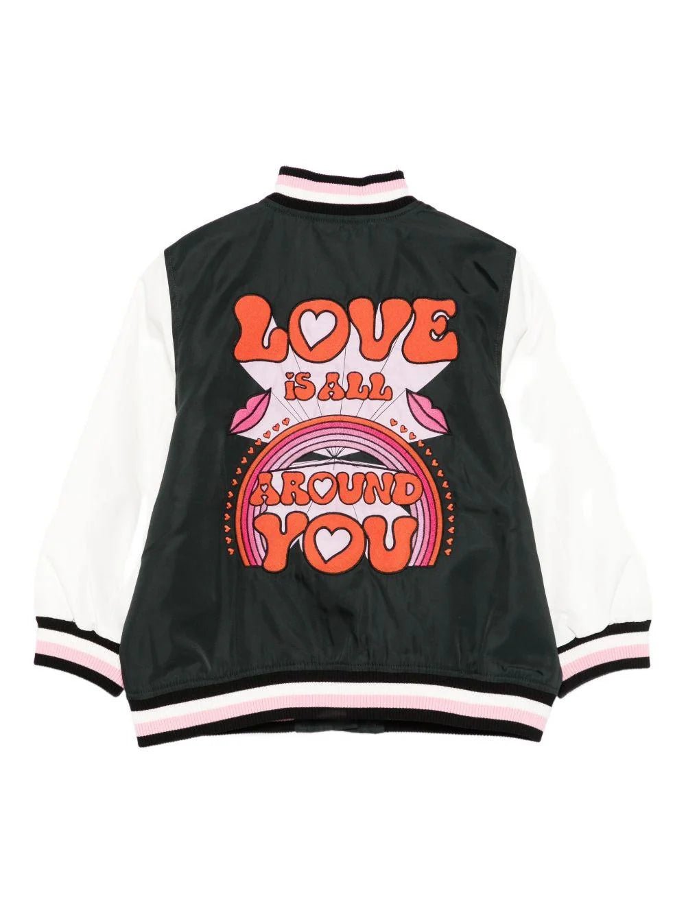 GIACCA COLLEGE NERO CON FANTASIA STELLA MCCARTNEY - Angel Luxury