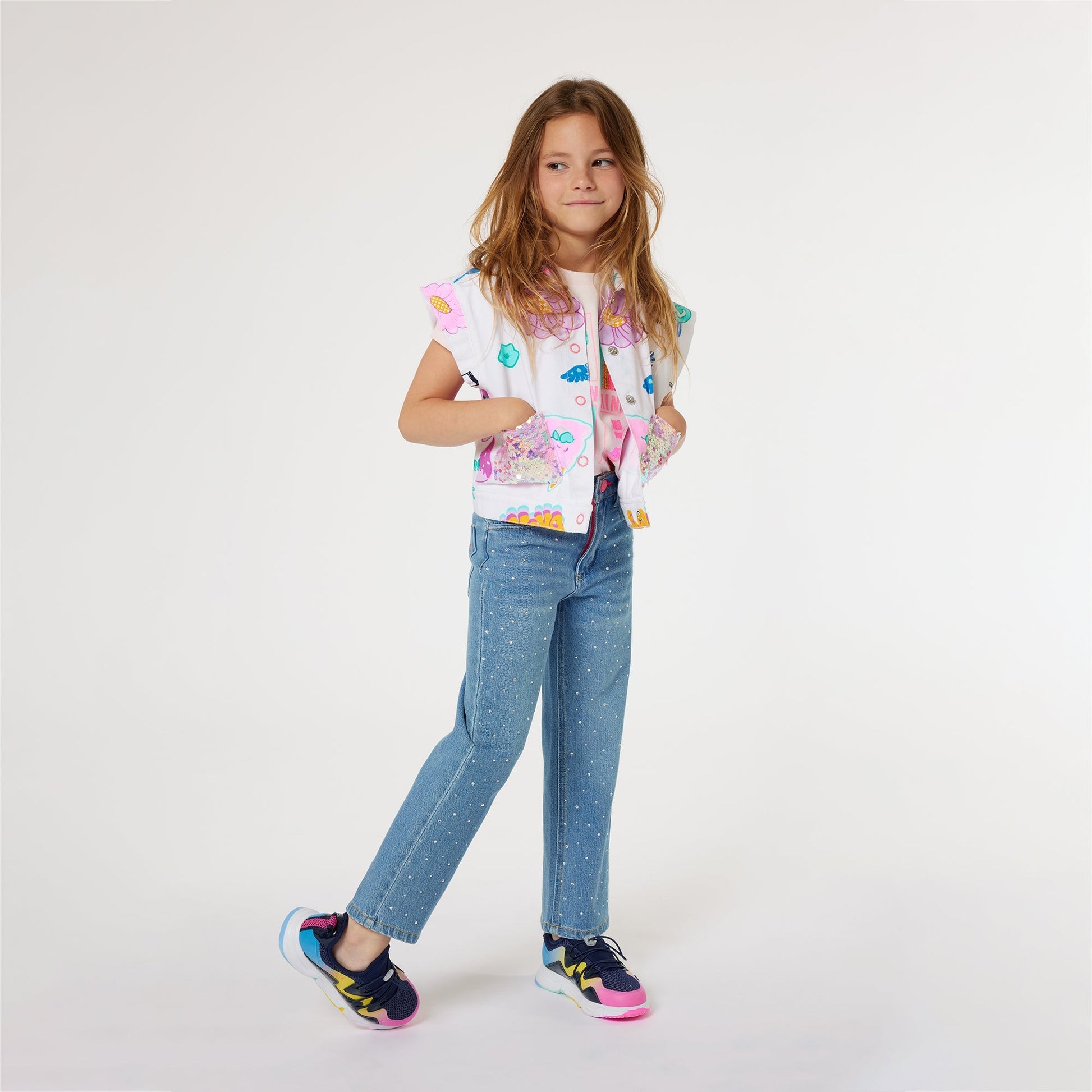 GIACCA DENIM BIANCA BILLIEBLUSH - Angel Luxury