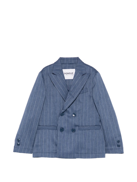 GIACCA DOPPIOPETTO GESSATO BLU DONDUP - Angel Luxury