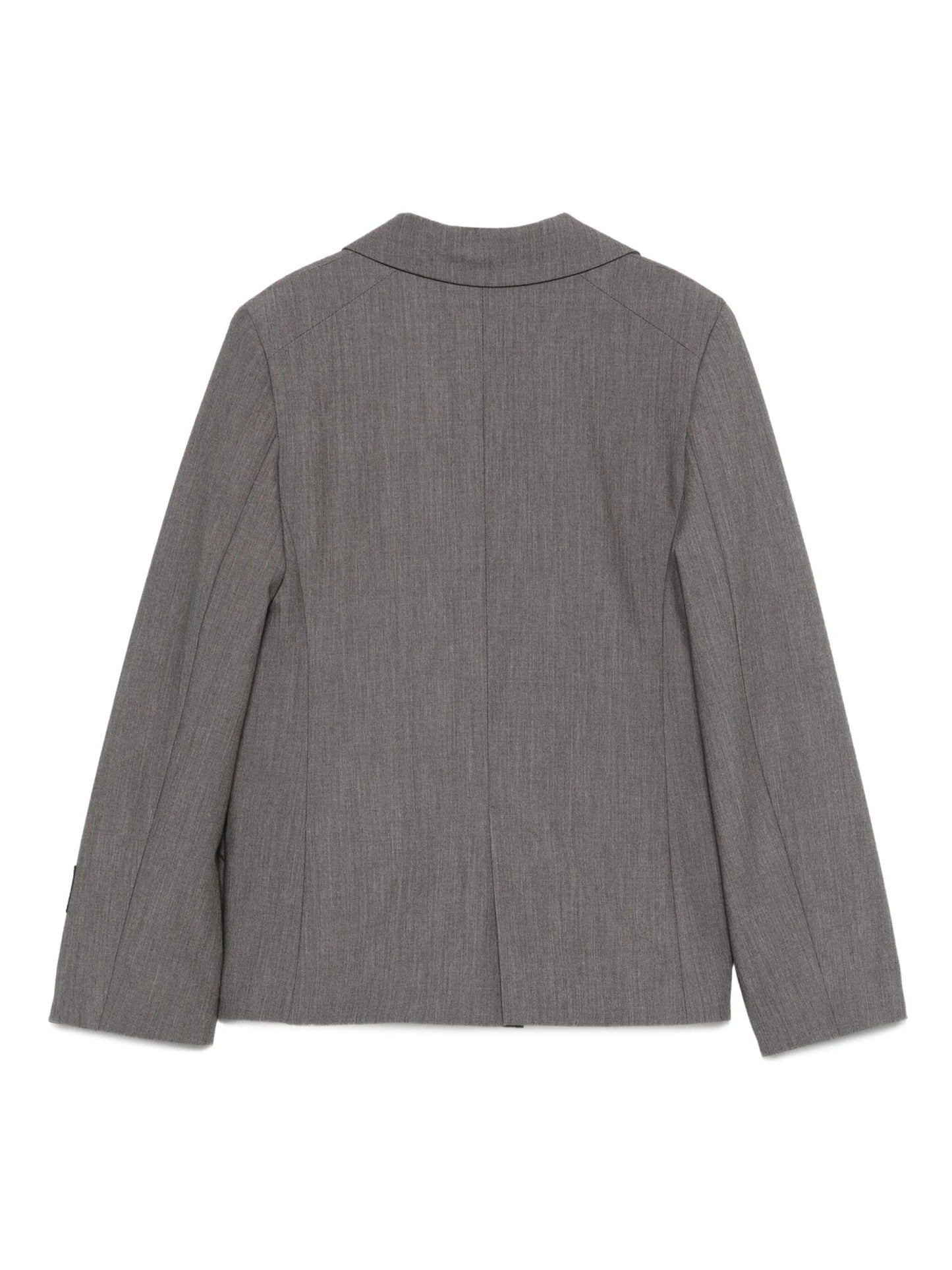 GIACCA GRIGIA CON ZIP ROSA MSGM - Angel Luxury