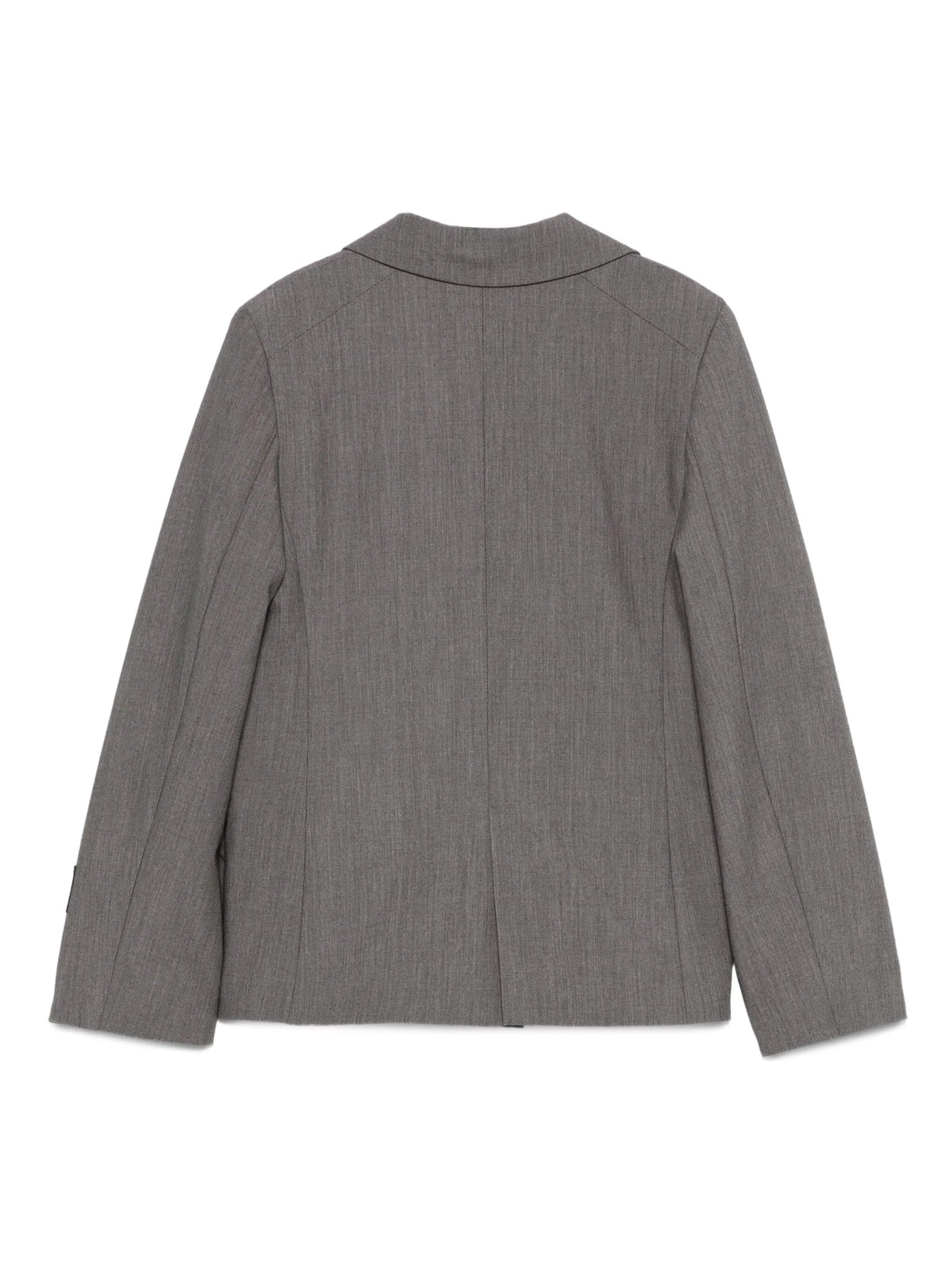 GIACCA GRIGIA CON ZIP ROSA MSGM - Angel Luxury