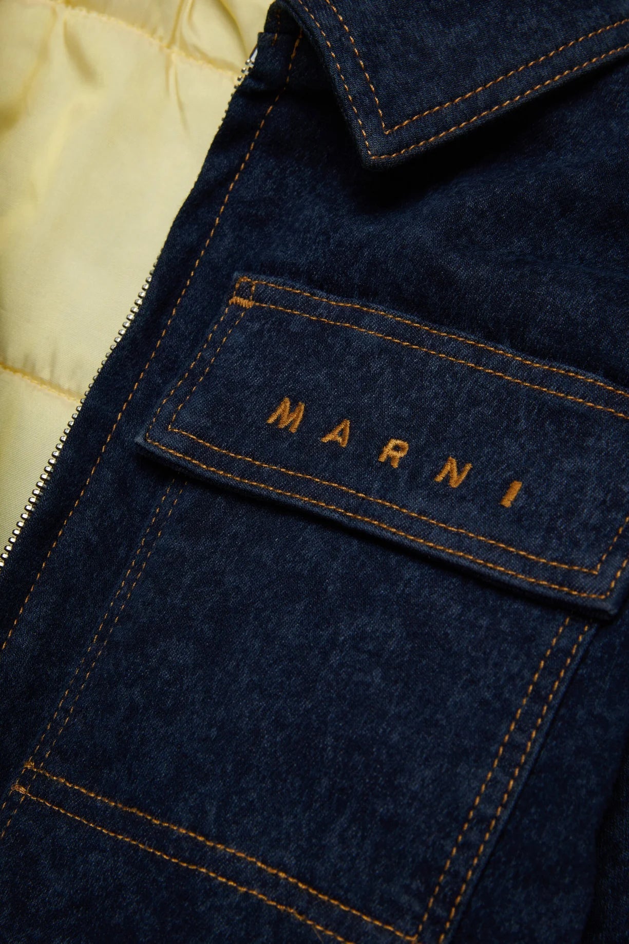 GIACCA IMBOTTITA IN DENIM MARMORIZZATO - Angel Luxury