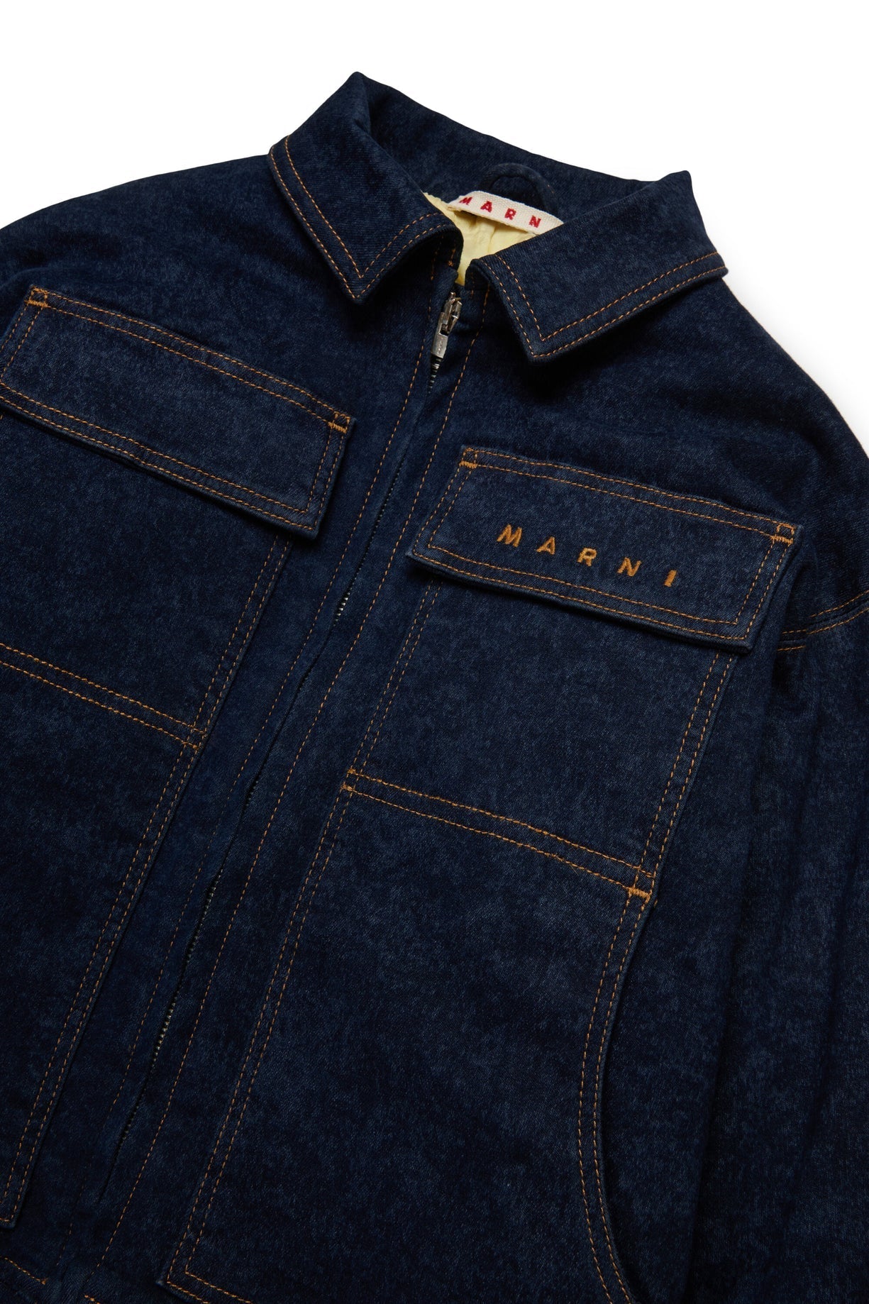 GIACCA IMBOTTITA IN DENIM MARMORIZZATO - Angel Luxury