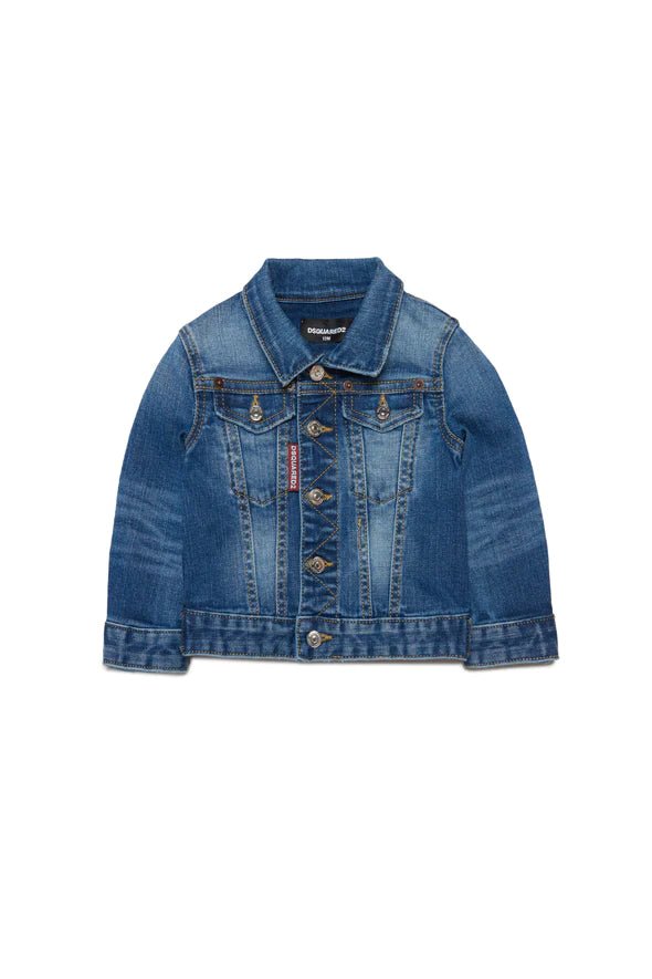 GIACCA IN DENIM BLU SFUMATO DSQUARED2 - Angel Luxury