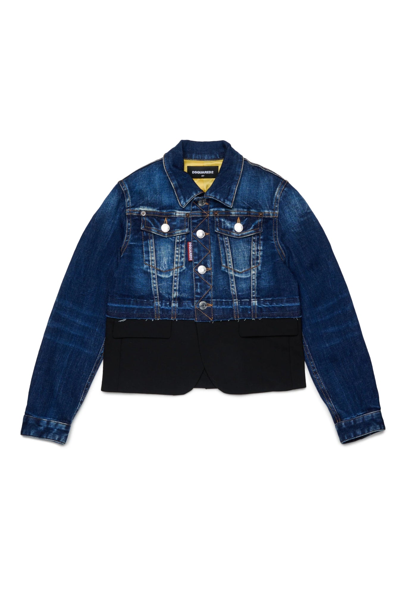 GIACCA IN DENIM CON EFFETTO BLAZER DSQUARED2 - Angel Luxury