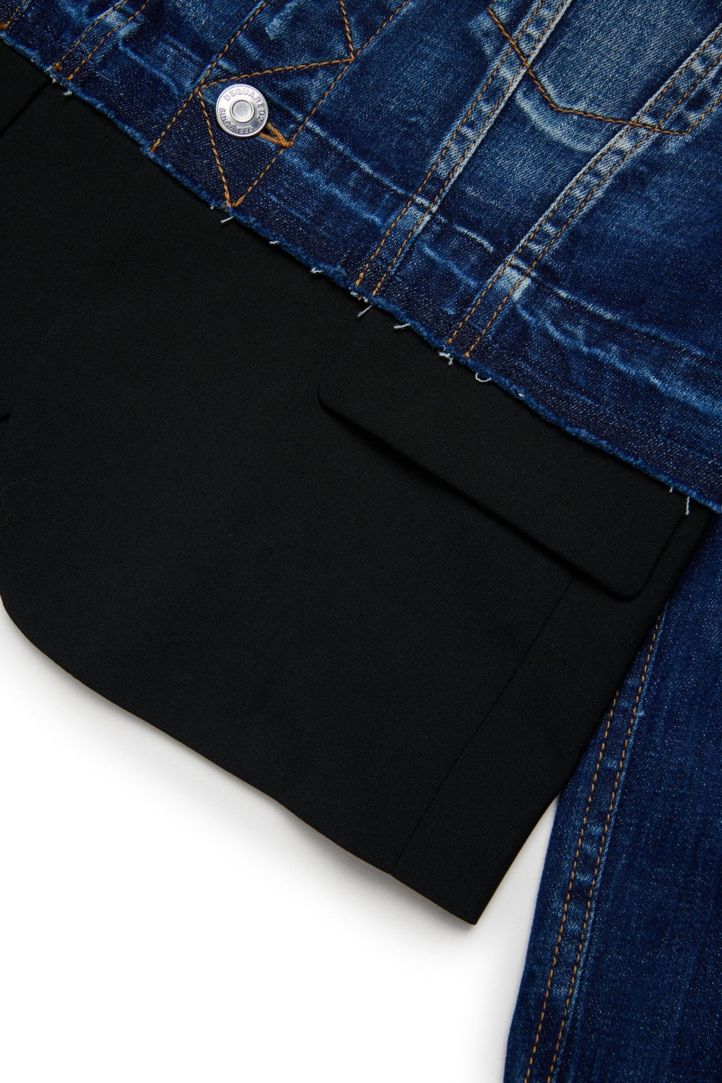 GIACCA IN DENIM CON EFFETTO BLAZER DSQUARED2 - Angel Luxury