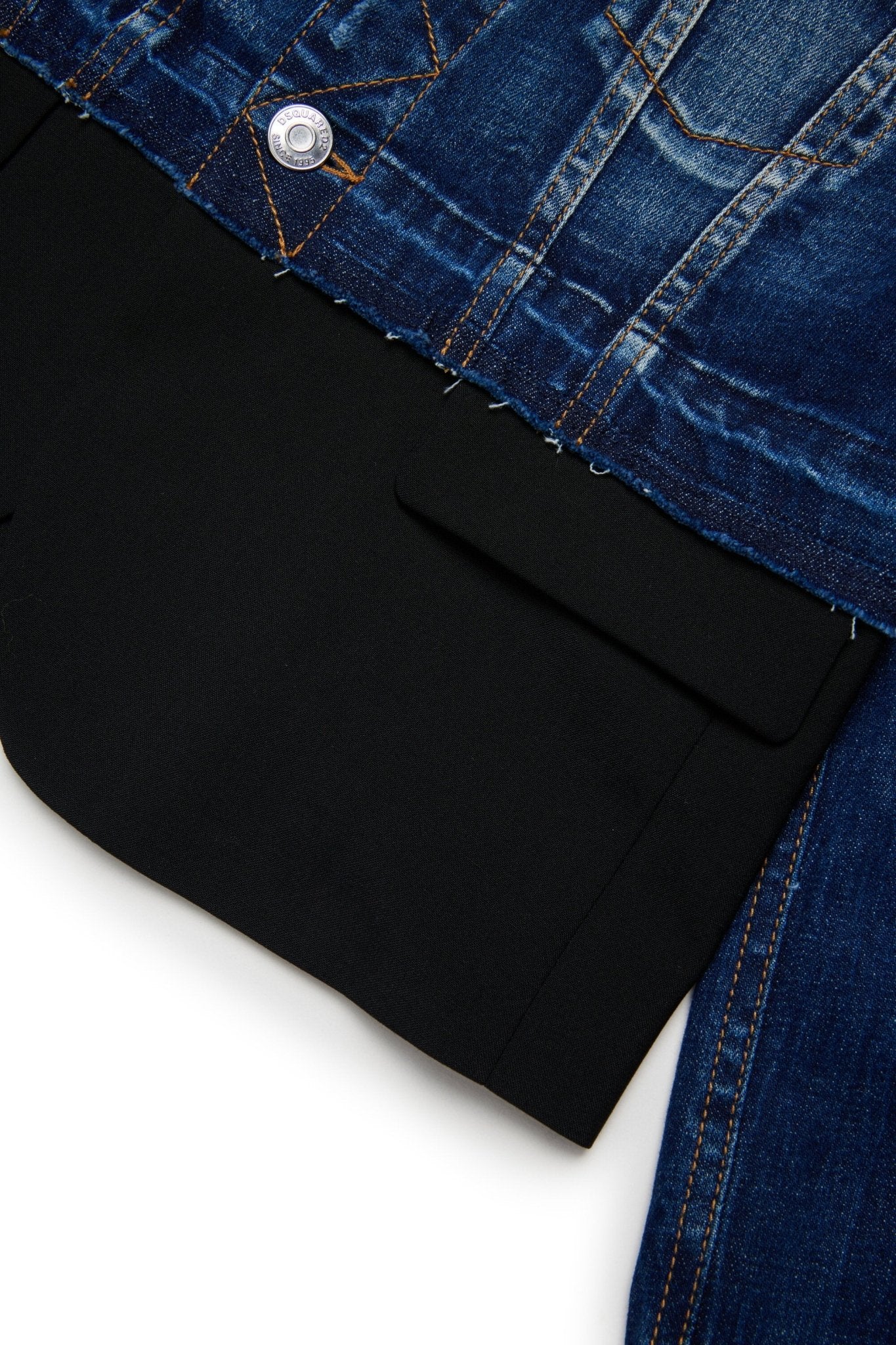 GIACCA IN DENIM CON EFFETTO BLAZER DSQUARED2 - Angel Luxury