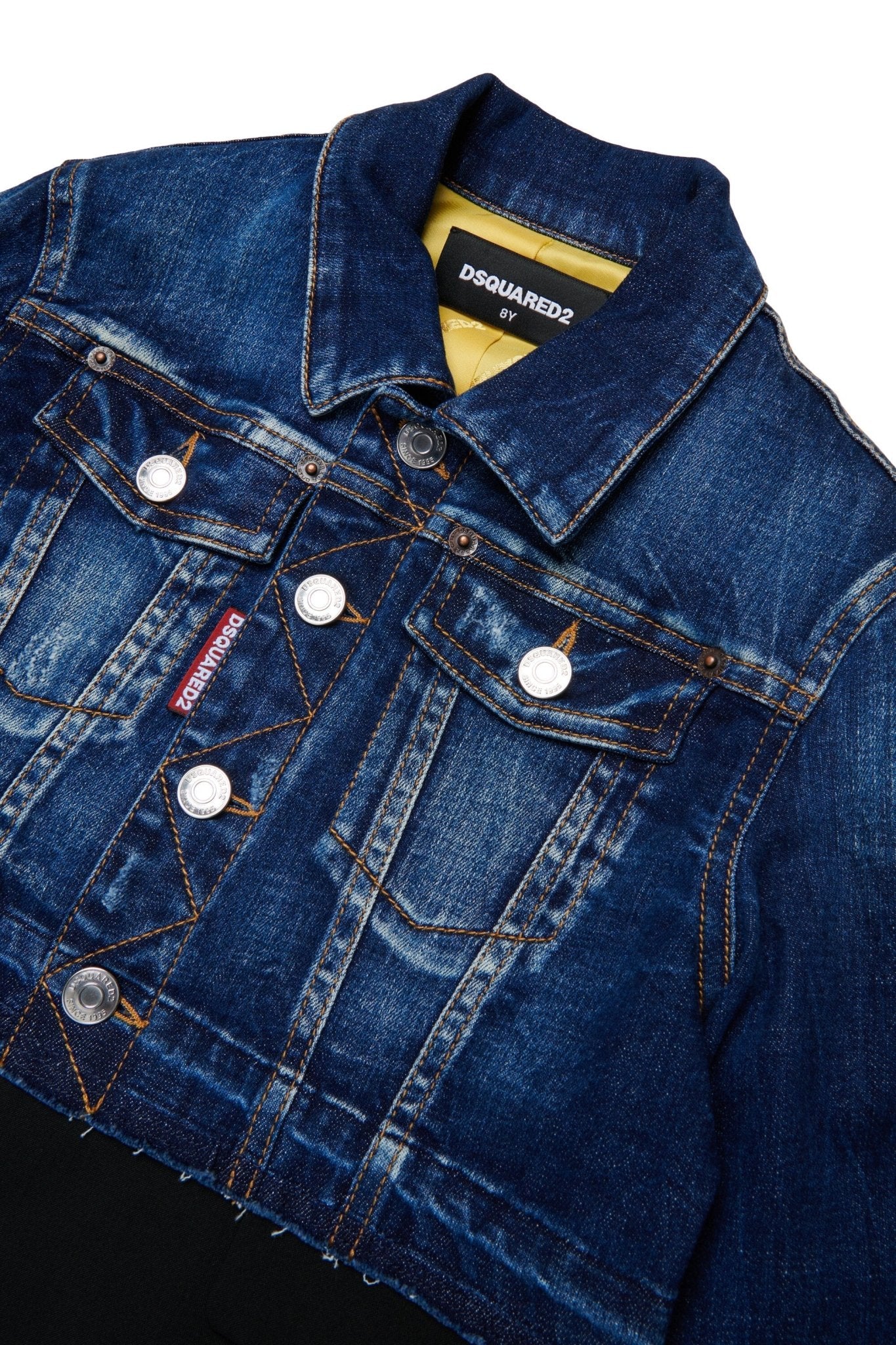 GIACCA IN DENIM CON EFFETTO BLAZER DSQUARED2 - Angel Luxury