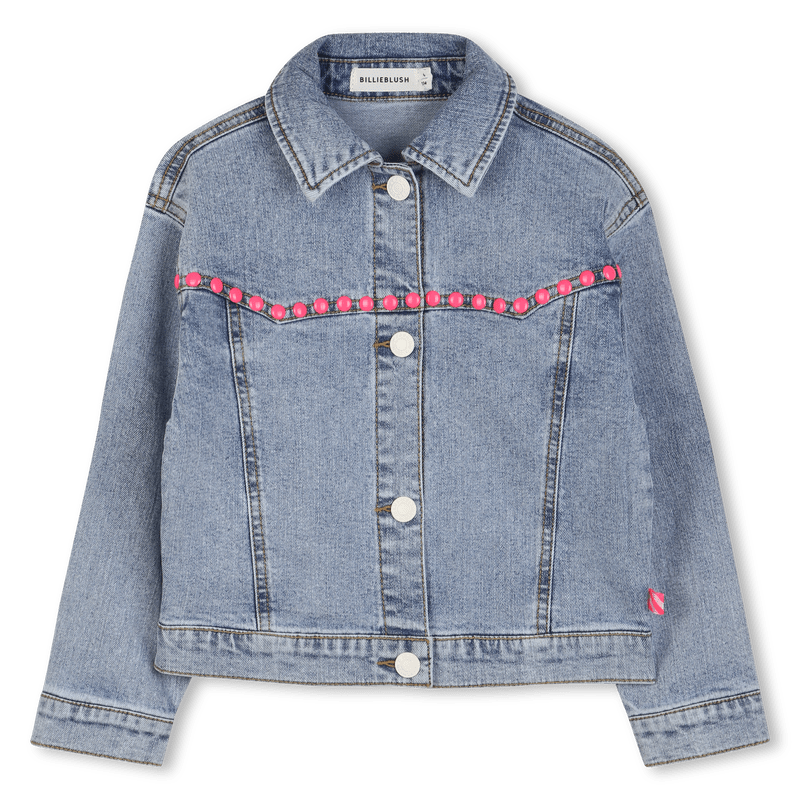 GIACCA IN DENIM CON STAMPA SUL RETRO BILLIEBLUSH - Angel Luxury