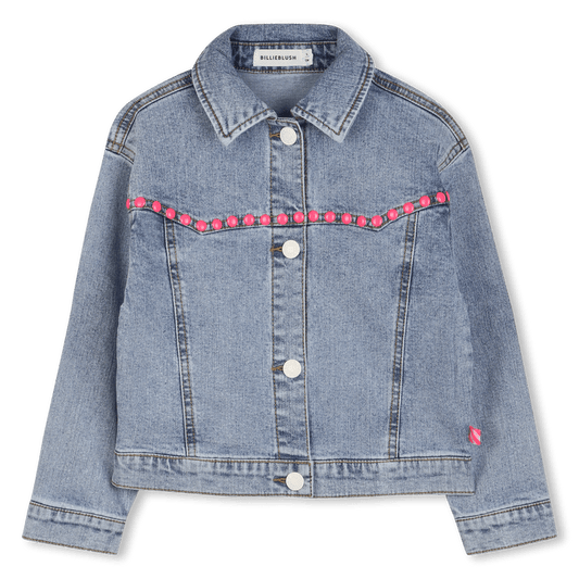 GIACCA IN DENIM CON STAMPA SUL RETRO BILLIEBLUSH - Angel Luxury