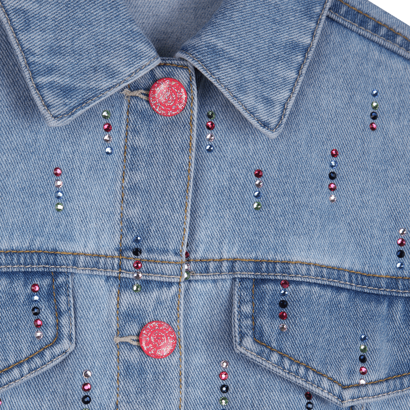 GIACCA IN JEANS CON STRASS BILLIEBLUSH - Angel Luxury