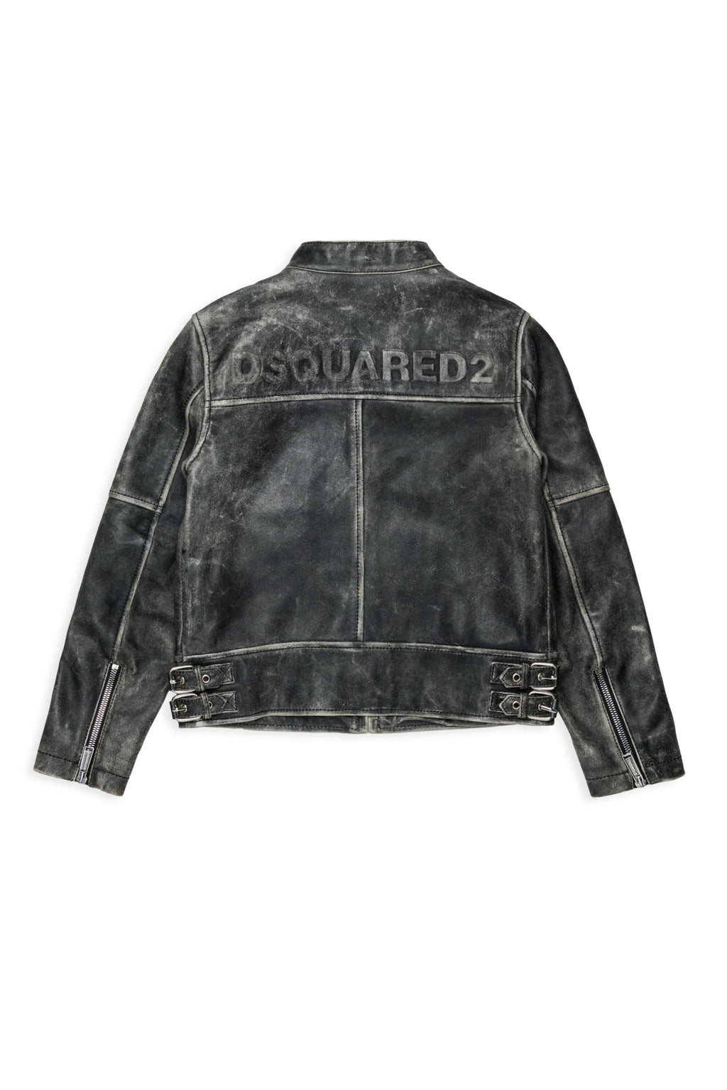 GIACCA IN PELLE CON LOGO SUL RETRO DSQUARED2 - Angel Luxury