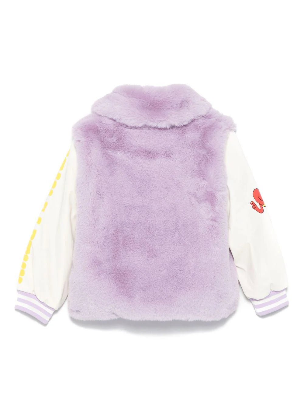 GIACCA IN PELLICCIA LILLA CON STAMPE STELLA MCCARTNEY - Angel Luxury