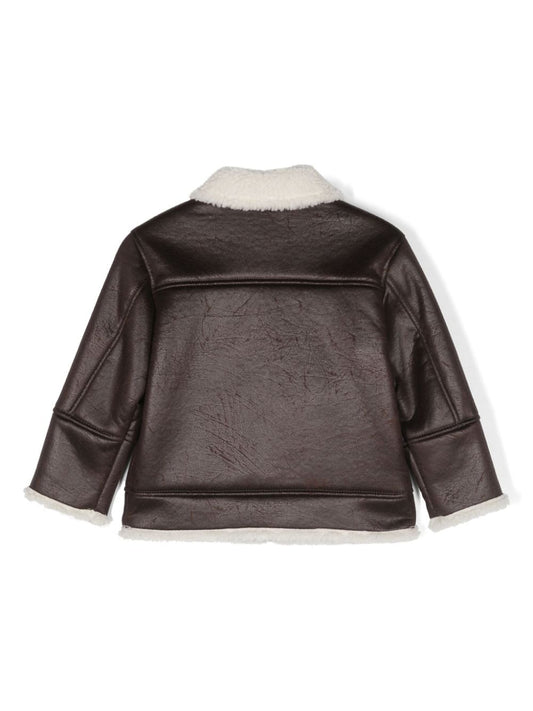 GIACCA IN SEMI PELLE MARRONE DONDUP - Angel Luxury