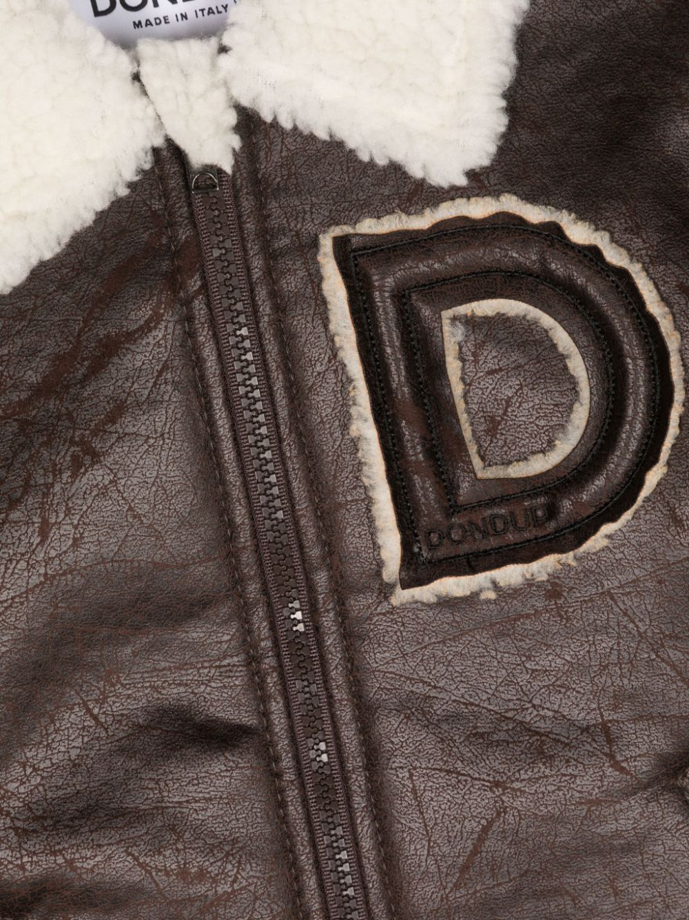 GIACCA IN SEMI PELLE MARRONE DONDUP - Angel Luxury