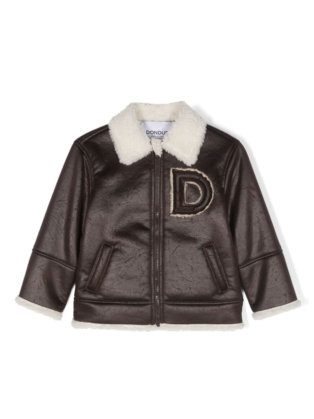 GIACCA IN SEMI PELLE MARRONE DONDUP - Angel Luxury