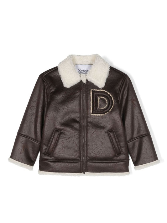 GIACCA IN SEMI PELLE MARRONE DONDUP - Angel Luxury