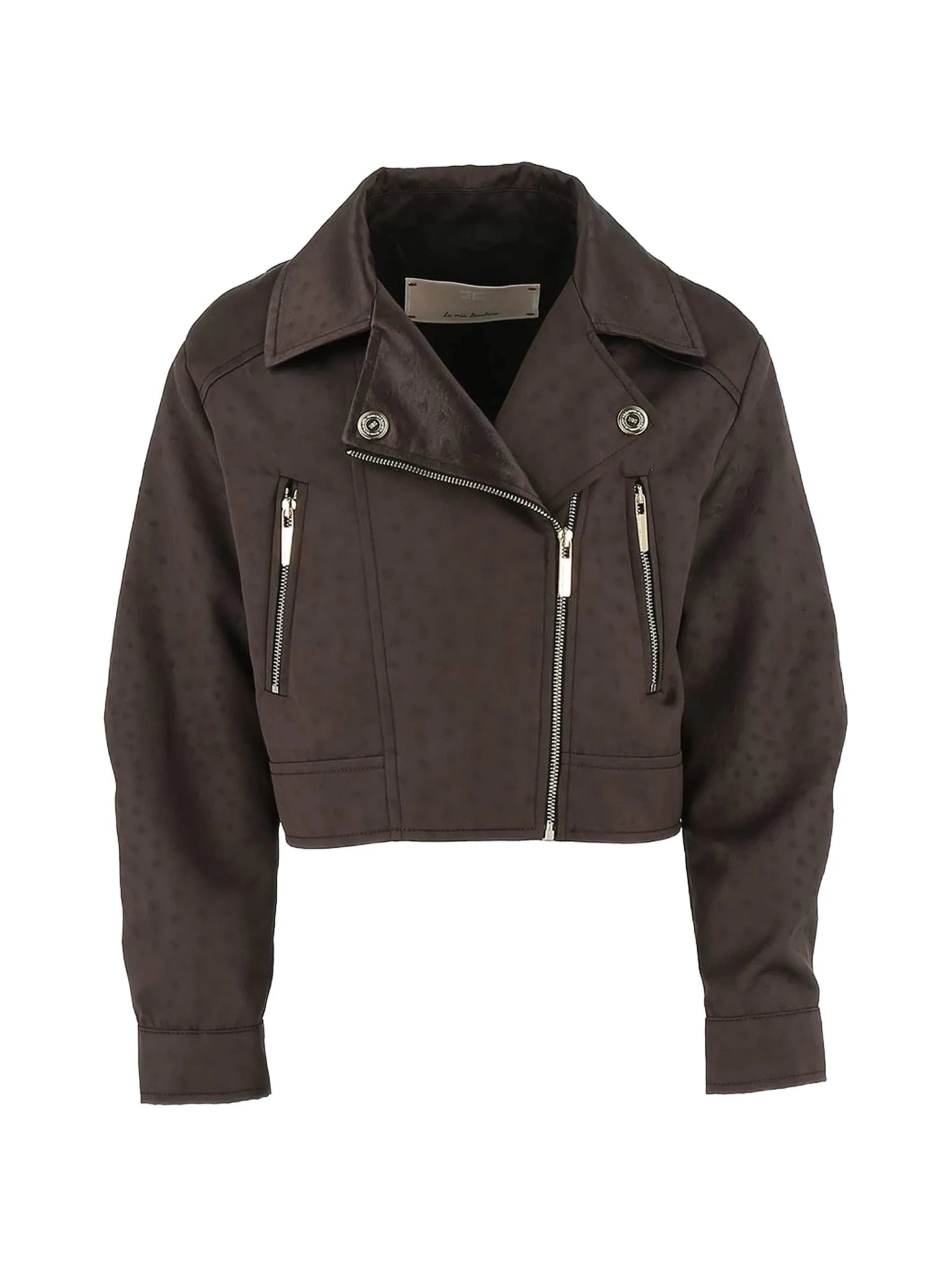 GIACCA MARRONE IL ECOPELLE ELISABETTA FRANCHI - Angel Luxury