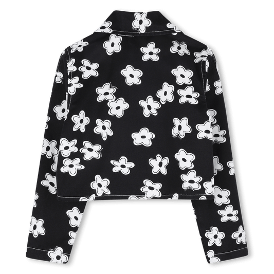 GIACCA NERA CON FIORI BIANCHI MARC JACOBS - Angel Luxury