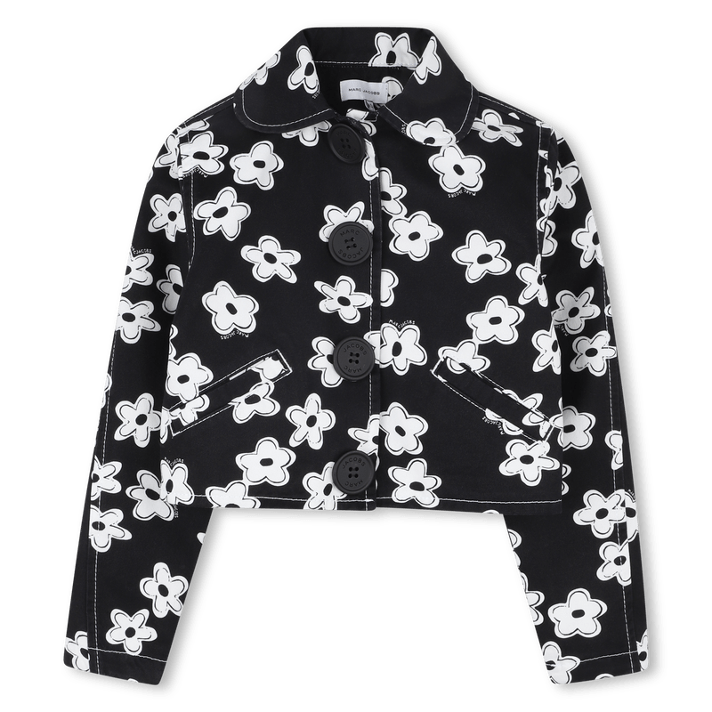 GIACCA NERA CON FIORI BIANCHI MARC JACOBS - Angel Luxury