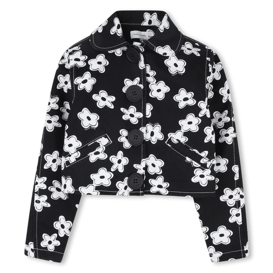 GIACCA NERA CON FIORI BIANCHI MARC JACOBS - Angel Luxury