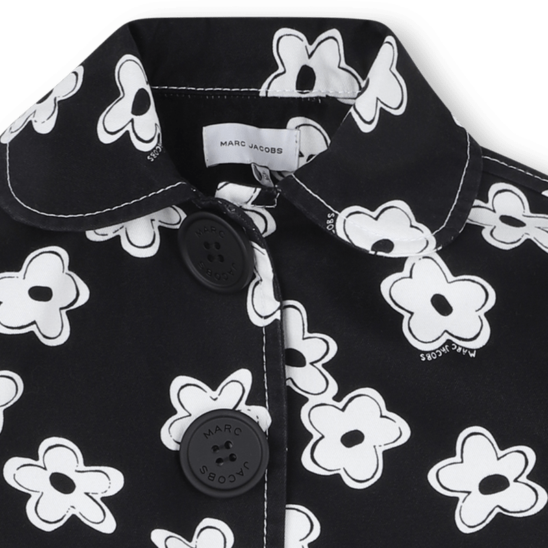 GIACCA NERA CON FIORI BIANCHI MARC JACOBS - Angel Luxury